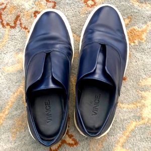 Vince Nelson Blue leather sneaker